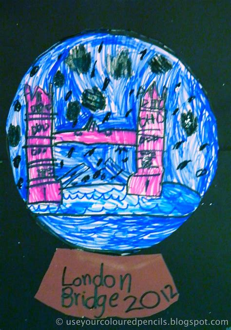 Use Your Coloured Pencils: London Snowglobes