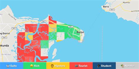 Banjul Neighborhood Map