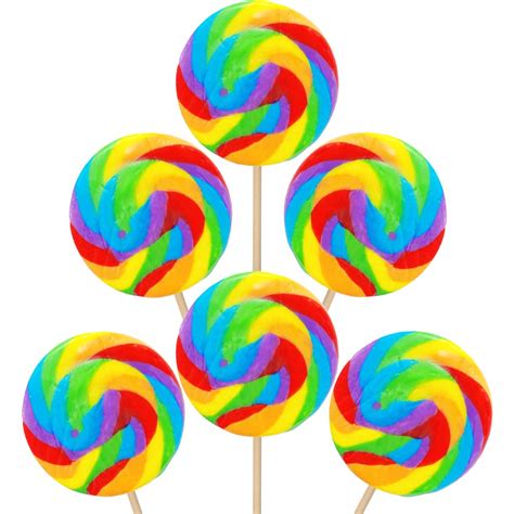 Amazon.com : Jumbo Rainbow Swirl Lollipop, Mixed Fruit Flavor, Individually Wrapped, 3.5" Inch ...