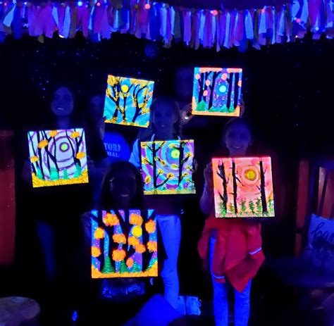 Glow In The Dark Canvas Paint Party Ages 8 & Up | Art Barn ATX