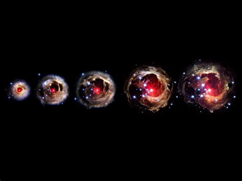 V838 Monocerotis stages of expansion beginning from May 2002 to October 2004 : space