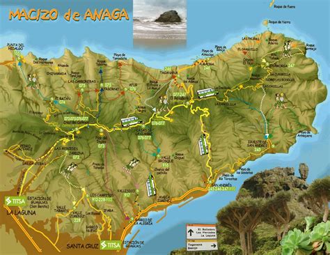 Mapa interactivo del Parque Rural de Anaga en Tenerife | Tenerife ...