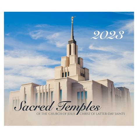 Buy 2024 LDS Sacred Temples Wall With Pictures of Inspiring LDS Temples & Important Dates (2024 ...