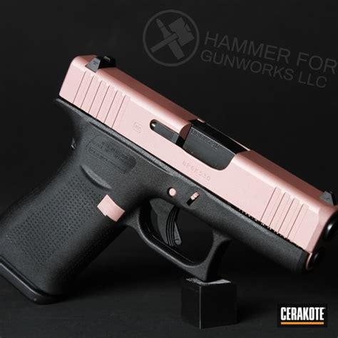 Custom Glock 43X with Rose Gold | Cerakote