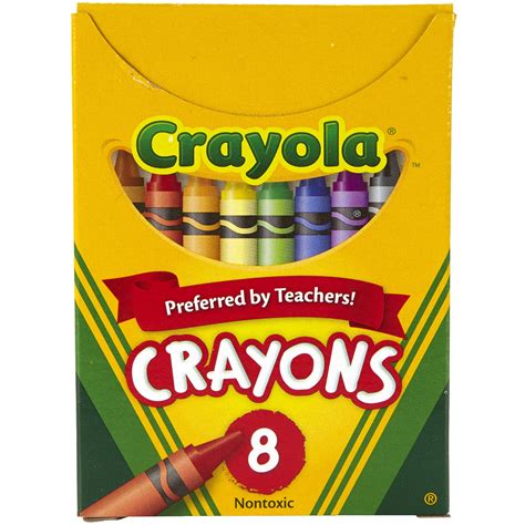 Crayola Crayons, Reg Size, 8 Colors Per Box, Set Of 24 Boxes - Walmart.com