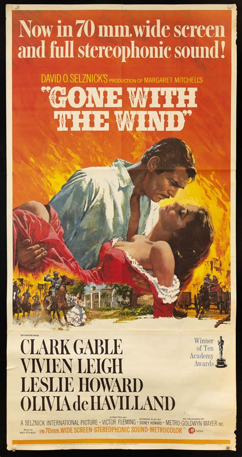 Gone With the Wind Movie Poster 1967 RI – Film Art Gallery