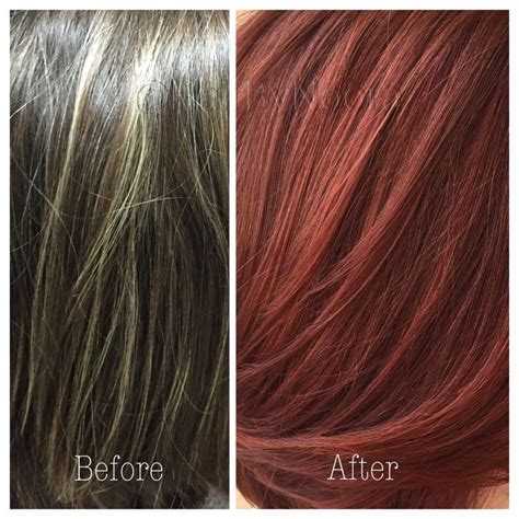 Natural red hair makeover before and after | Natural red hair, Hair ...