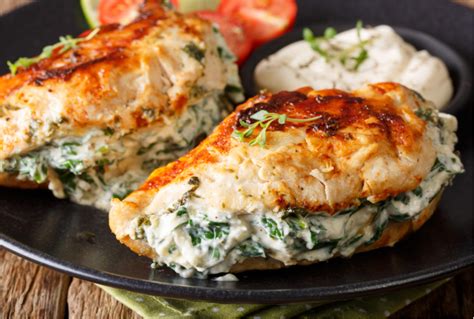 Spinach Parmesan Stuffed Chicken