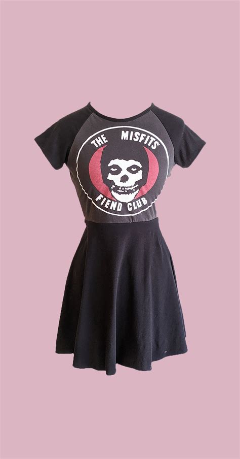 Misfits Skater Dress Band Merch Punk Clothing Horror Band | Etsy