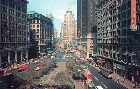 Herald Square in the 1950s and today | Ephemeral New York