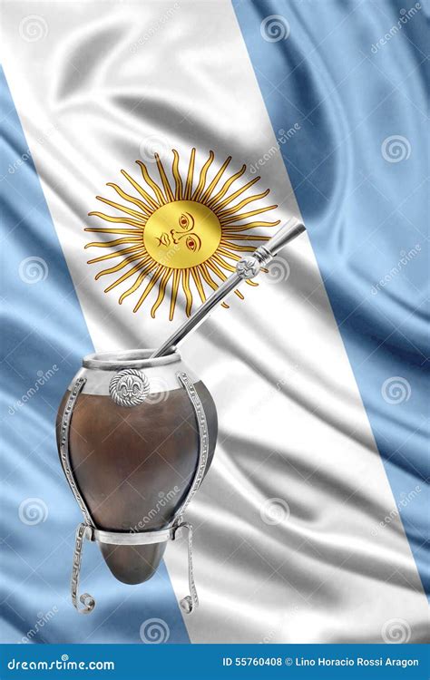 Argentinean mate stock photo. Image of stick, flag, uruguay - 55760408