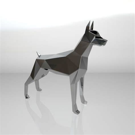 Doberman Dog Statue Resin Maker - Modern Sculpture Artist