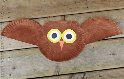 Paper Plate Owl Craft - Crafts by Amanda