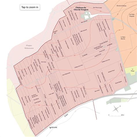 Maps of Clos de Vougeot by parcels and owners. — Fernando Beteta, MS