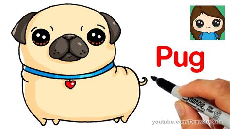 How to Draw a Pug Easy - YouTube