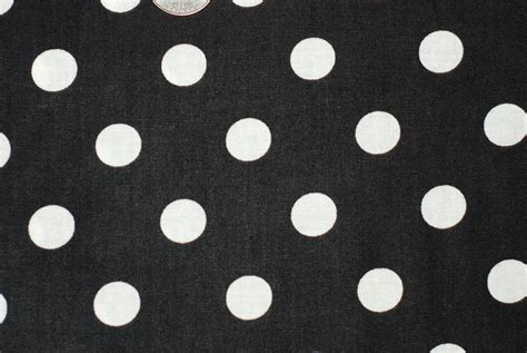 Black and White Large Polka Dot Fabric by daleybytheyard on Etsy