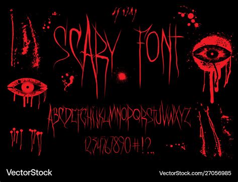 Horror Font Svg Horror Alphabet Svg Horror Svg Instant Etsy | The Best ...