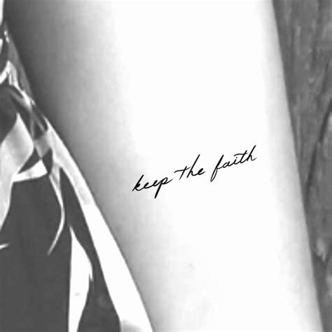 Keep the Faith Temporary Tattoo - Etsy