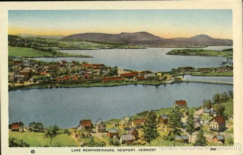 Lake Memphremagog Newport, VT Postcard