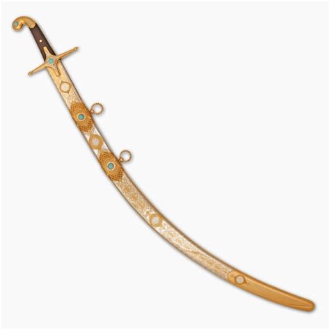 Sword - Golden Shamshir | Pegasus Leaders - luxury gifts manufacture | Free shipping