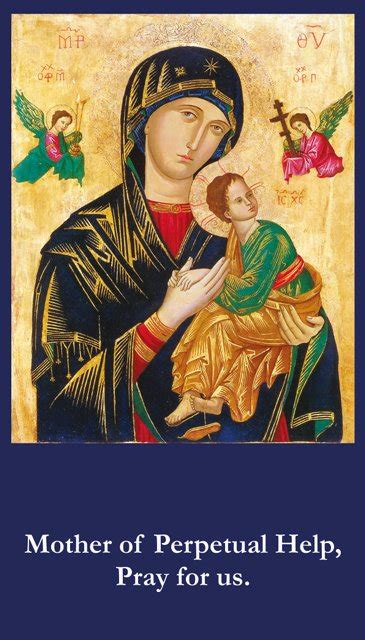 Mother Of Perpetual Help Prayer Card PC# 584