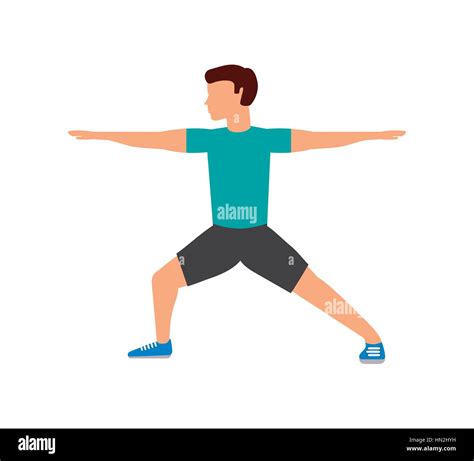 Man exercising cartoon icon over hi-res stock photography and images - Alamy