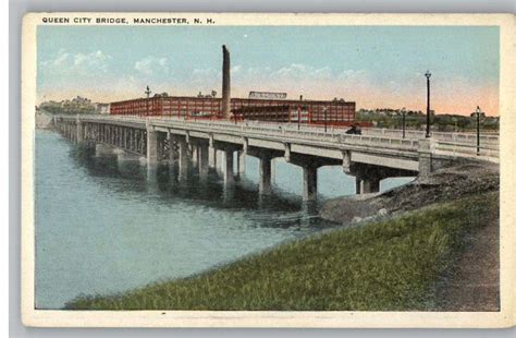 Historical Photographs Manchester NH | Old Queen City Bridge - Manchester NH