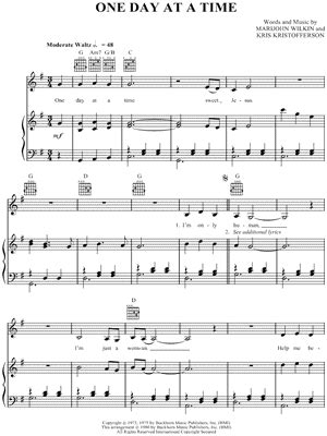 "One Day at a Time" Sheet Music - 6 Arrangements Available Instantly ...