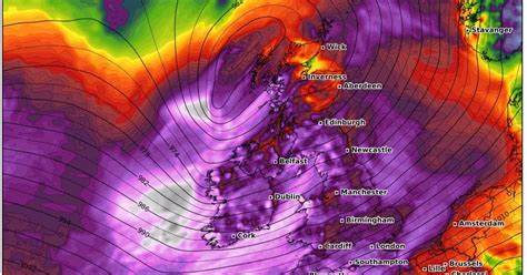 Storm Isha: Full list of areas across UK to be battered with rain and 80mph this weekend ...