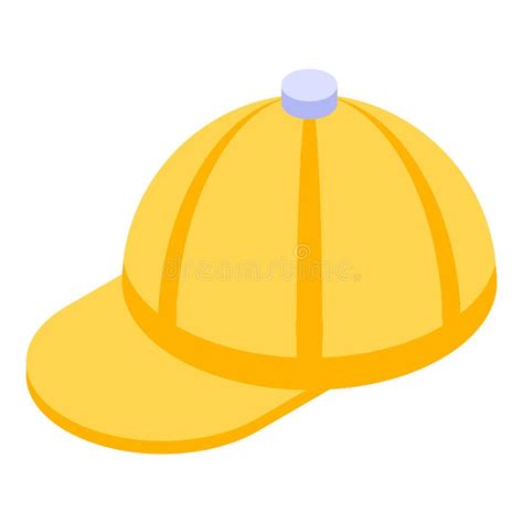 Vector yellow baseball cap stock vector. Illustration of accessory ...