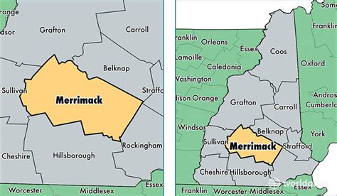 Merrimack County Nh Map | Cities And Towns Map