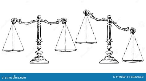 Unbalanced Scale Drawing