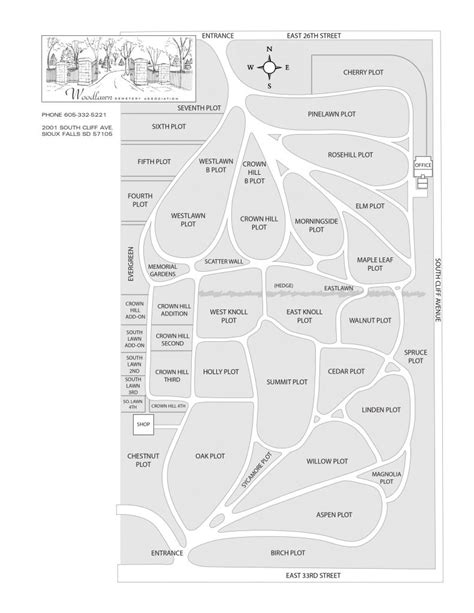 Cemetery Map – Woodlawn Cemetery