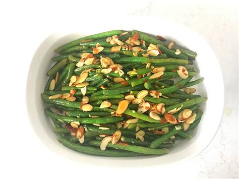 String Beans with Toasted Almonds + Lemon from the Now & Again Cookbook