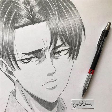 Drawings of Levi Ackerman from Attack on Titan - Beautiful Dawn Designs