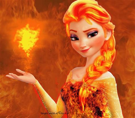Fire Queen Elsa by superstarflower Frozen And Tangled, Frozen Queen, Disney Frozen Elsa Art ...