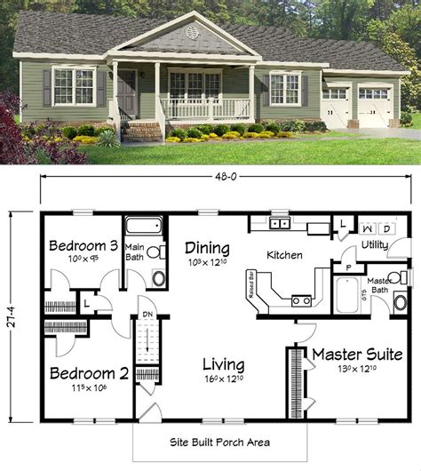 Ranch Style House Plans With Basement | Ranch style house plans, Ranch house plans, Basement ...