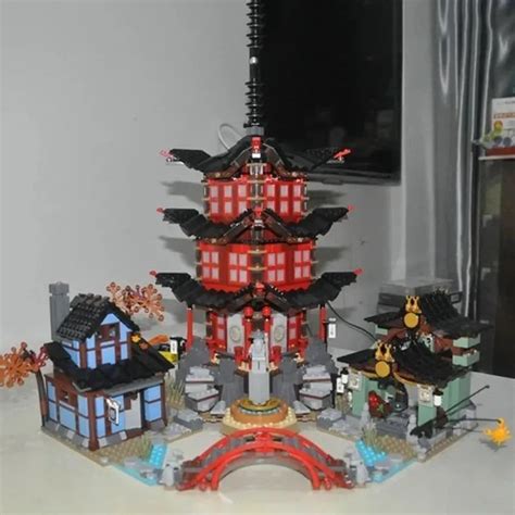 Ninjago City MOC Temple Building Blocks Toy Set