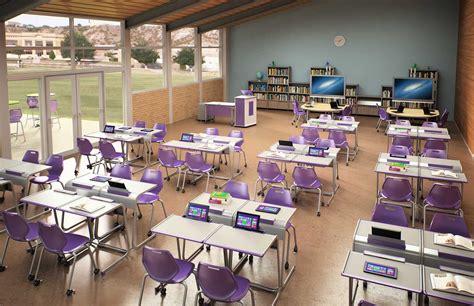 Instructor_Teacher_Desk_Environment-2 | School building design, School ...