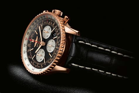 Breitling Aviation Chronograph Replica Watches With Rose Golden Cases ...