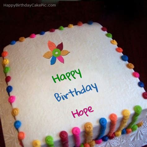 ️ Colorful Birthday Cake For Hope