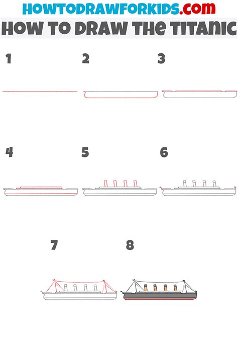 How to Draw the Titanic - Easy Drawing Tutorial For Kids