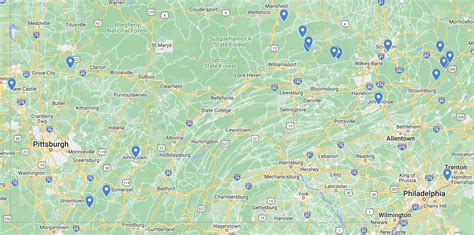 Pennsylvania Waterfalls Map – Details and Info on Falls in PA