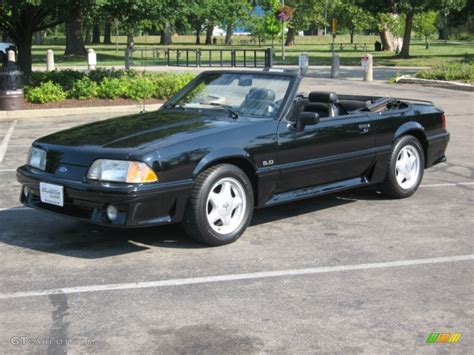 Black 1992 Ford Mustang GT Convertible Exterior Photo #68693830 | GTCarLot.com