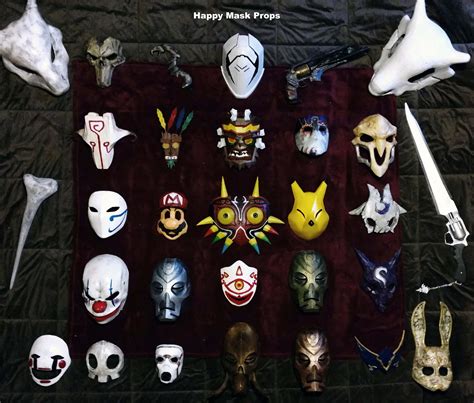 My current gaming mask collection, made with 3D-printing : r/gaming