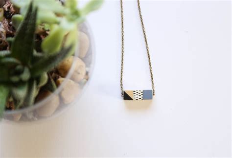 DIY Wooden Necklace With Tiny Cubes