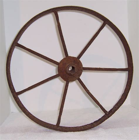 Triple A Resale Antique Metal Wheelbarrow Wheel