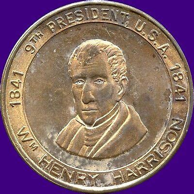 Wm.Henry Harrison 9th US President 1841 Coin Token | eBay