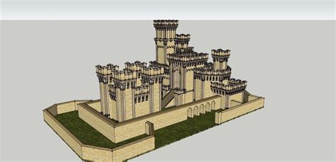 3D Printed Castle by frederic_poignie | Pinshape