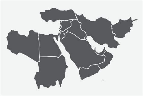 doodle freehand drawing of middle east map. 5353673 Vector Art at Vecteezy